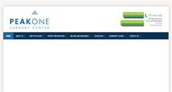 Desktop Screenshot of peakoneasc.com