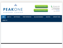 Tablet Screenshot of peakoneasc.com